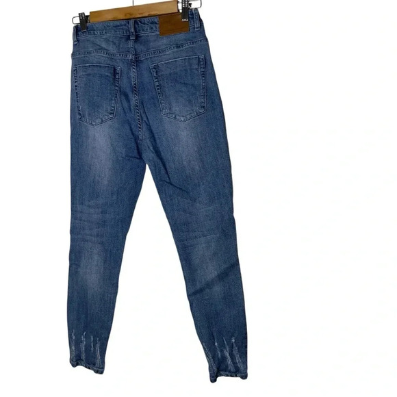 One Teaspoon High Waist Freebird II Stretch Fitted Leg Distressed Jeans  Size 28 - Picture 7 of 11